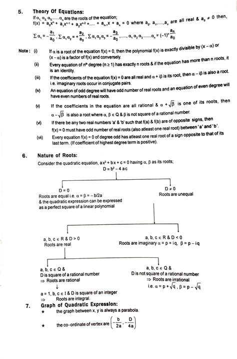 Solution Jee Notes For Quadratic Equations Studypool