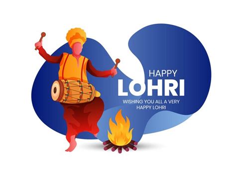 Premium Vector Illustration Of Men Dancing On Happy Lohri And