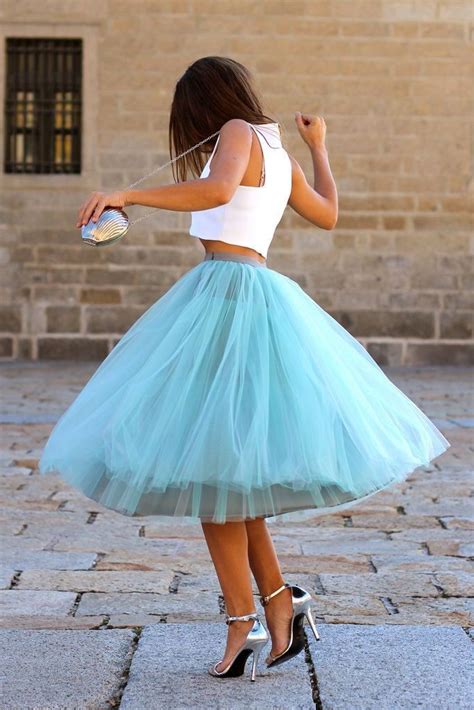 Acheter Tutu Tulle Jupes Longueur Au Genou Volants De Taille