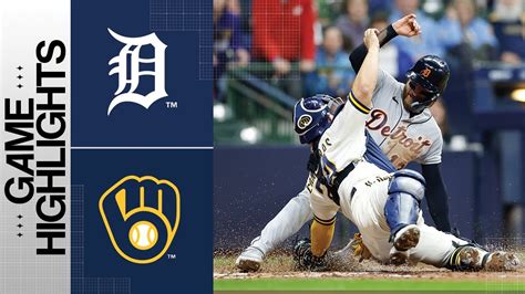 Tigers Vs Brewers Game Highlights 4 24 23 Mlb Highlights Youtube