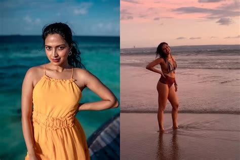 Sand Sea And Sunsets Amala Paul Shares Stunning Pictures From Her