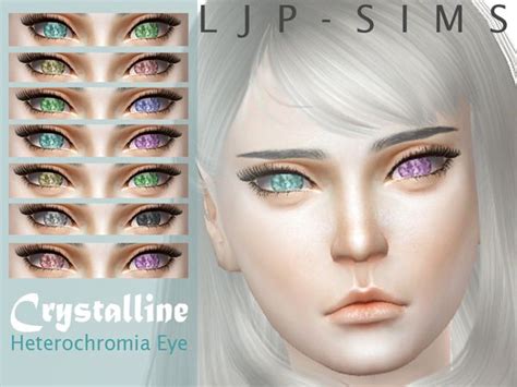 Crystalline Heterochromia eye by LJP-Sims | Sims, Sims 4 cc eyes, Sims 4