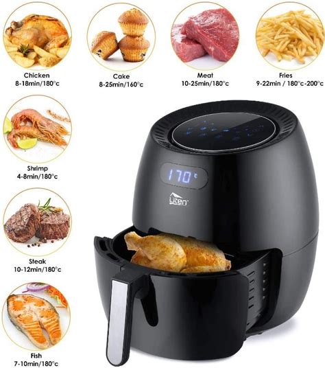 Air Fryer Uten L Power Air Fryer With Digital Display Rapid Air