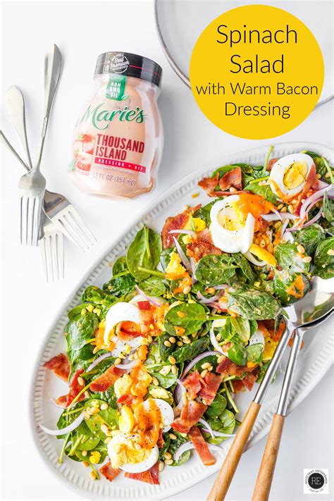 Spinach Salad With Warm Bacon Dressing Reluctant Entertainer