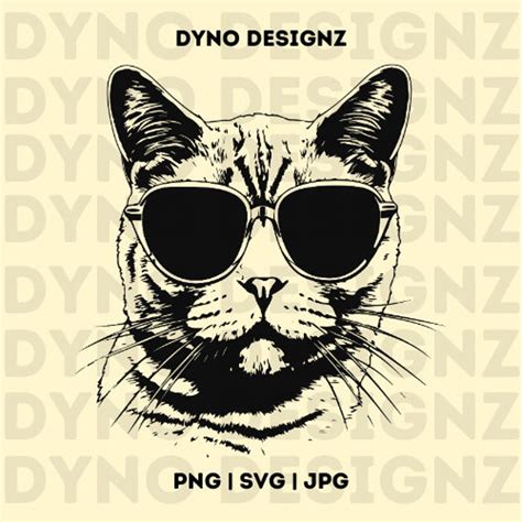 Cat Sunglasses Svg Cat With Sunglasses Svg Cat Glasses Svg Cat Svg