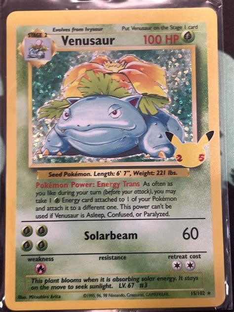 Pokemon Venusaur Celebrations Classic Collection Holo Near Mint