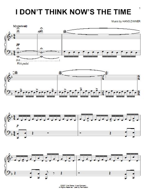 Piano Sheet Music Hans Zimmer