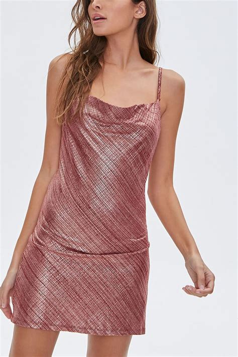 Metallic Cami Mini Dress