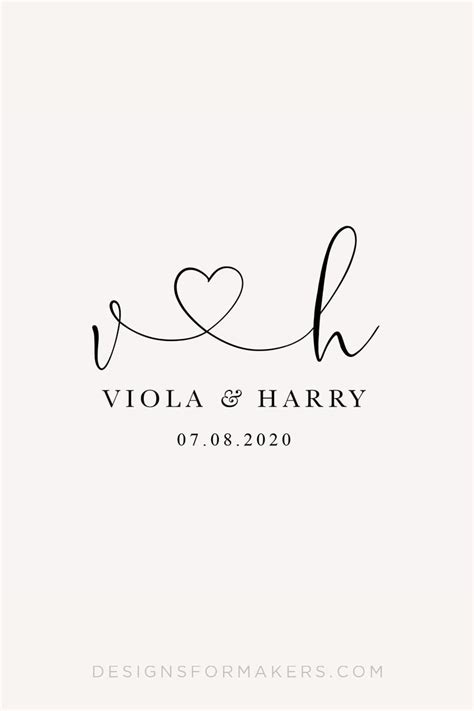 Wedding Logo Monogram, Wedding Logo Design, Couples Initials Logo ...