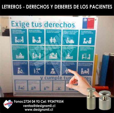 Letreros Deberes Derechos Del Paciente Santiago Doplim