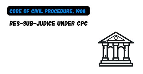 Res Sub Judice Under Cpc The Code Of Civil Procedure