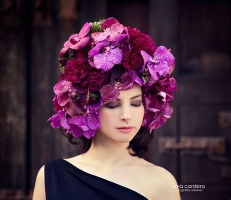 The 10 most original hats with flowers - Bloomifique