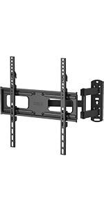 BONTEC Mural Support TV Orientable et Inclinable pour LED LCD Incurvée