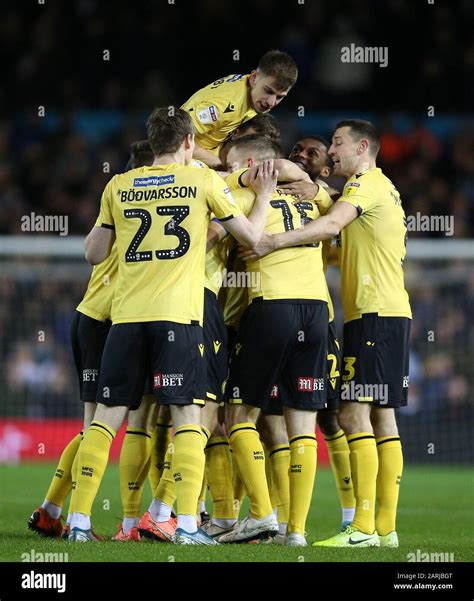 Millwalls Shaun Hutchinson Hidden Celebrates Scoring Hi Res Stock