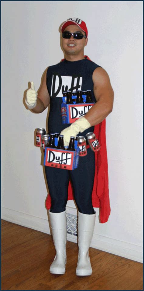 SuperDuper Homemade Duffman Costume