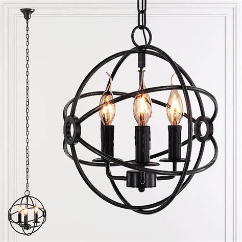 Restoration Hardware Foucaults Orb Chandelier 13 Black 3d Model Cgtrader