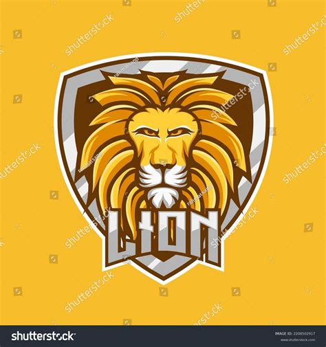 Lions Mascot Logo Illustration Sport E Sport Team Images Stock