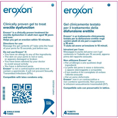 Eroxon Stimgel Treatment Gel For Erectile Dysfunction Single Dose