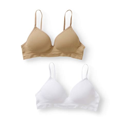 Girls Molded Soft Cup Bra Two Pack