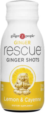 The Ginger People Rescue Lemon Cayenne Ginger Shot 2 Fl Oz Ralphs