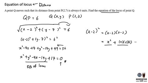 Equation Of Locus Youtube