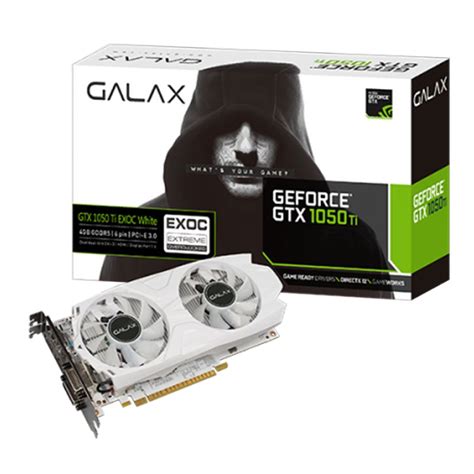 VGA การดแสดงผล GALAX GTX 1050 TI EXOC WHITE