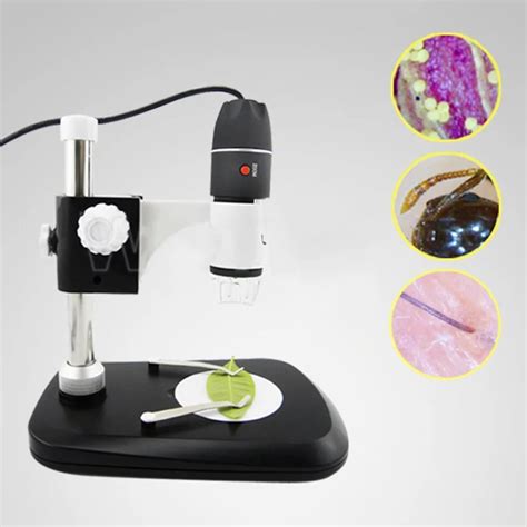 800x Hd Magnifier 8 Led Digital Microscope Usb Endoscope With Metal