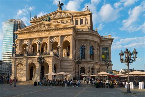 Former Opera Building Alte Oper Frankfurt Am Main Editorial Stock