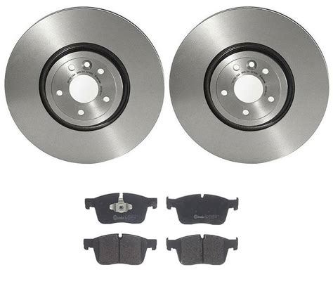 Jaguar Brembo Brakes Kit Pads And Rotors Front 350mm Low Met