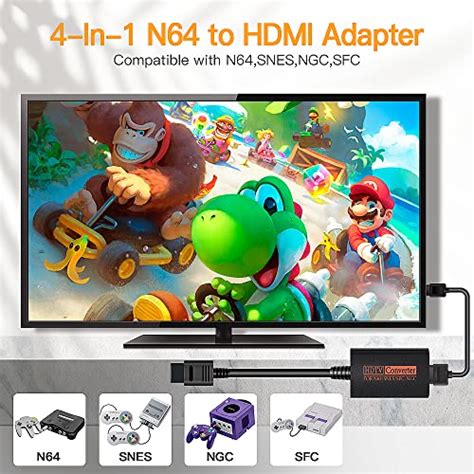 Snapklik Upgrade N64 To HDMI Nintendo 64 HDMI Adapter N64 HDMI