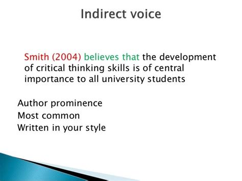 Voice in academic writing