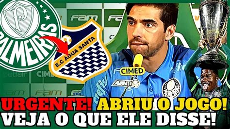 URGENTE ABEL FERREIRA ESTÁ DOENTE ACABOU DE CONFIRMAR PEGOU DE