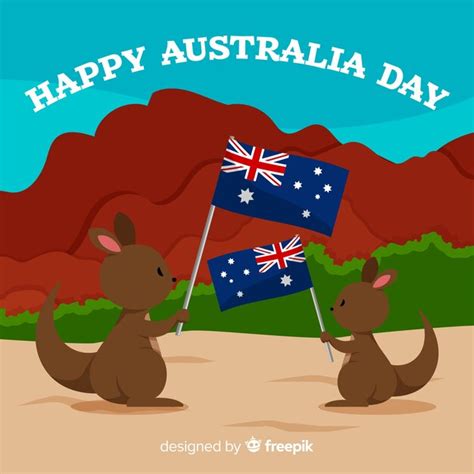 Día de australia Vector Gratis