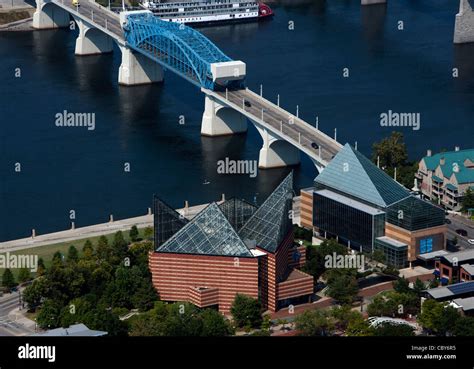 aerial photograph Tennessee Aquarium, Chattanooga, Tennessee Stock ...