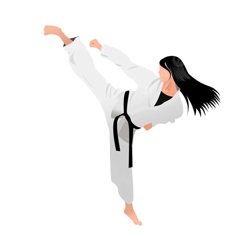 Karate Kick Woman