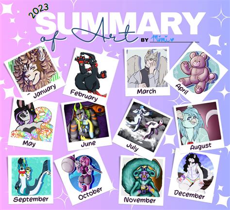 Mimi's 2023 Art Summary by MythicalMissMimi on DeviantArt