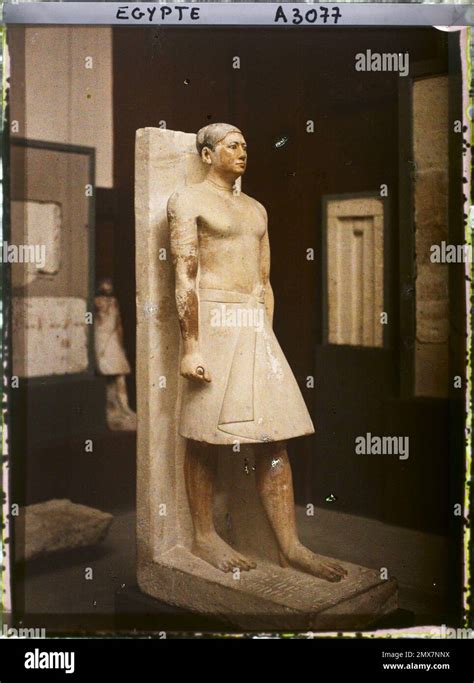 Kairo Ägypten Afrika Statue von Ranefer in seinem Priesterkostüm im