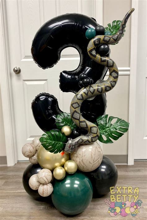 Reptile Party Balloon Arch Snake Birthday Banner Snake Decor Reptile