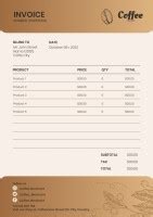 Free Coffee Shop Invoice Templates To Customize I Wepik