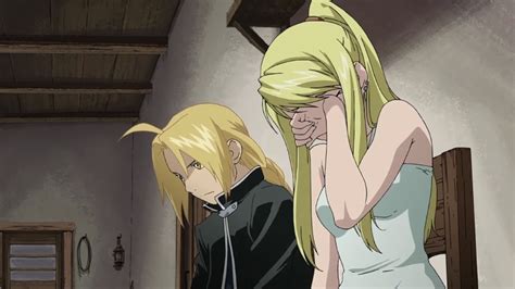 Fma Brotherhood Rush Valley Screencaps Edward Elric And Winry