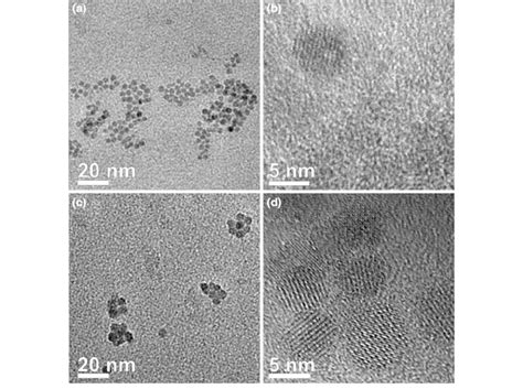 TEM Images Of A B Core B NaYF 4 Eu 3 And C D Core Shell B NaYF 4