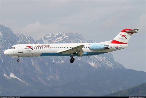 OE LVB Austrian Airlines Fokker 100 F28 Mark 0100 Photo By Roland