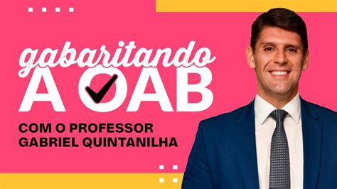 Gabaritando a OAB Direito Tributário o professor Gabriel