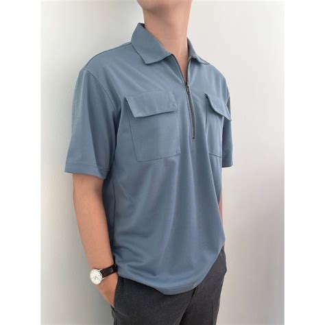 Jual Kadaka Mt Half Zip Polo Shirt Atasan Polo Pria Double