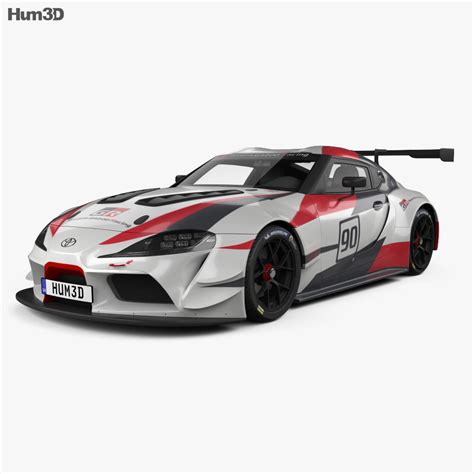 Toyota Supra Racing 2022 3D model - Download Sports car on 3DModels.org