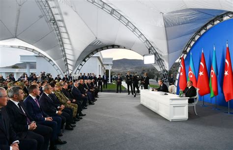 Azerbaijani Turkish Presidents Make Joint Press Statements In Jabrayil