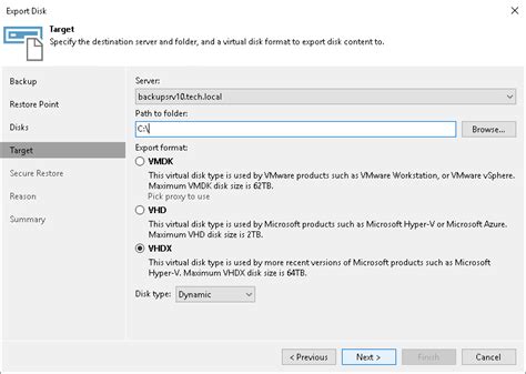 Step 5 Select Destination And Disk Format User Guide For Microsoft