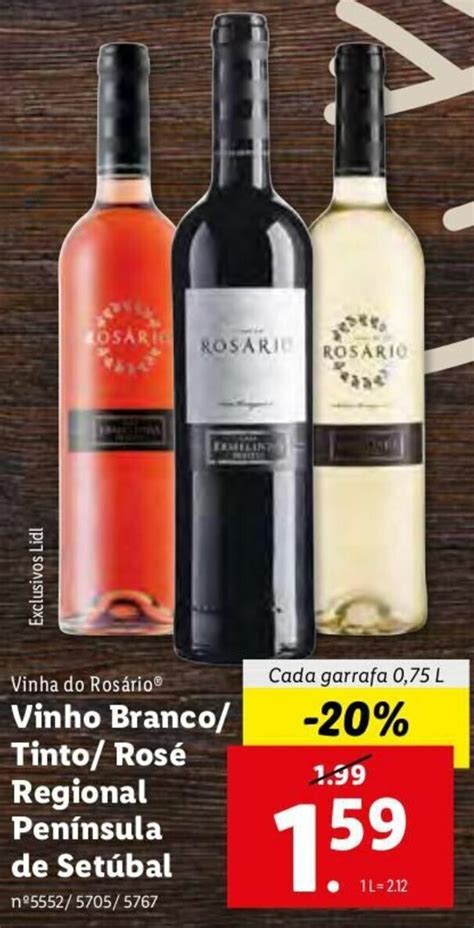 Promoção Vinha do Rosário Vinho Branco Tinto Rosé Regional Península