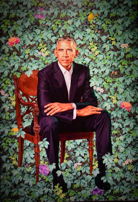 Kehinde Wiley - Barack Obama, 2018 at National Portrait Gallery ...