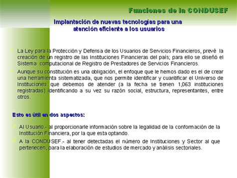 Ley De Protecci N Y Defensa Al Usuario De Servicios Financieros